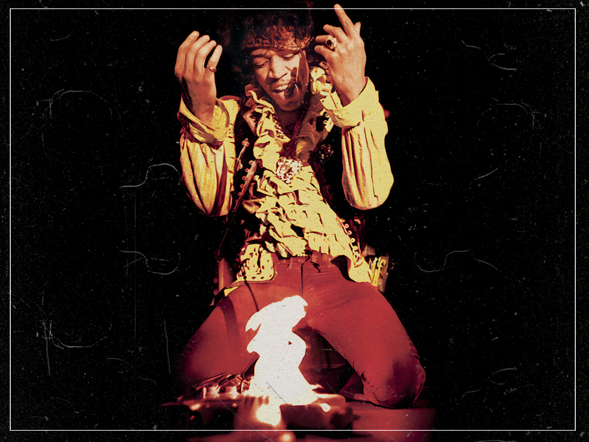 How did Jimi Hendrix shake the London blues scene?