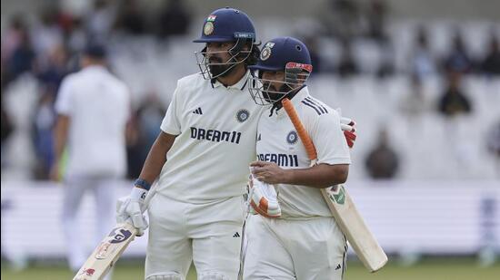 KL Rahul and Rishabh Pant struck fine centuries before India were all out for 364 in their second innings in Leeds. (AP)
