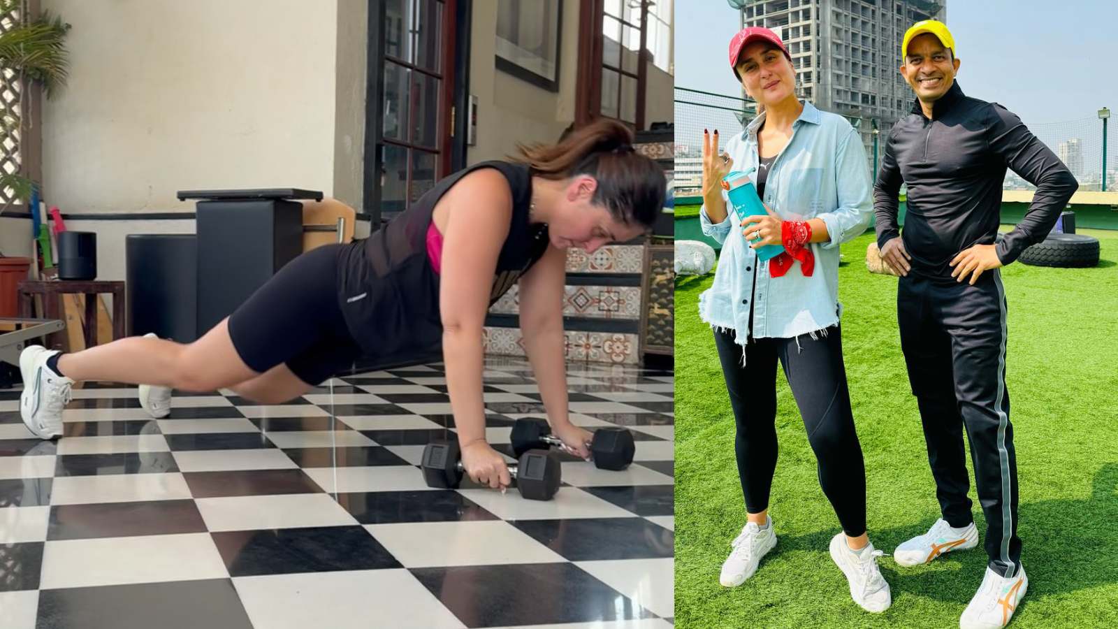 Kareena Kapoor loves a fitness challenge!(Instagram/ Mahesh Fitness Club)