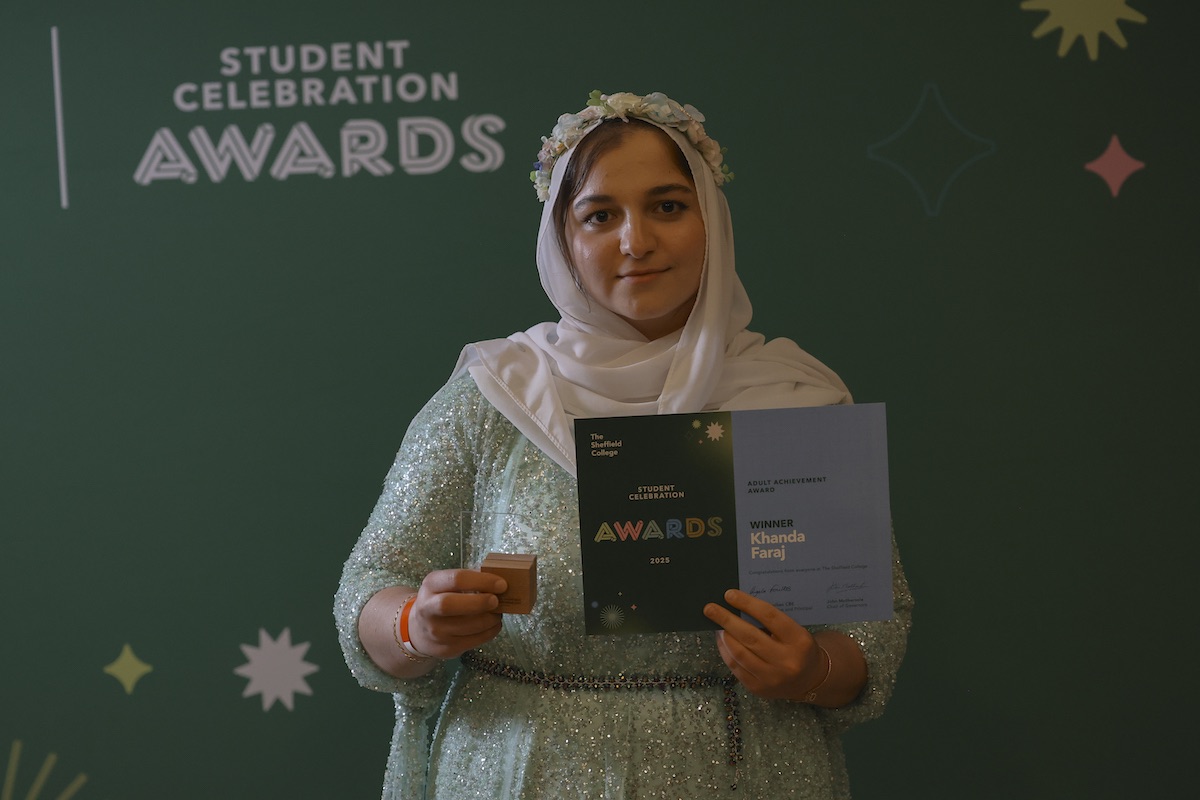 Khanda Faraj won the Adult Achievement Award. Photo credit: Joe Horner.
