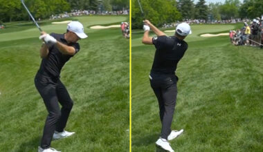 'What are you doing' - Jordan Spieth almost drills fan at the Memorial in scary scene