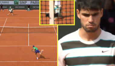 Carlos Alcaraz shows his class with gesture midway through tense French Open final