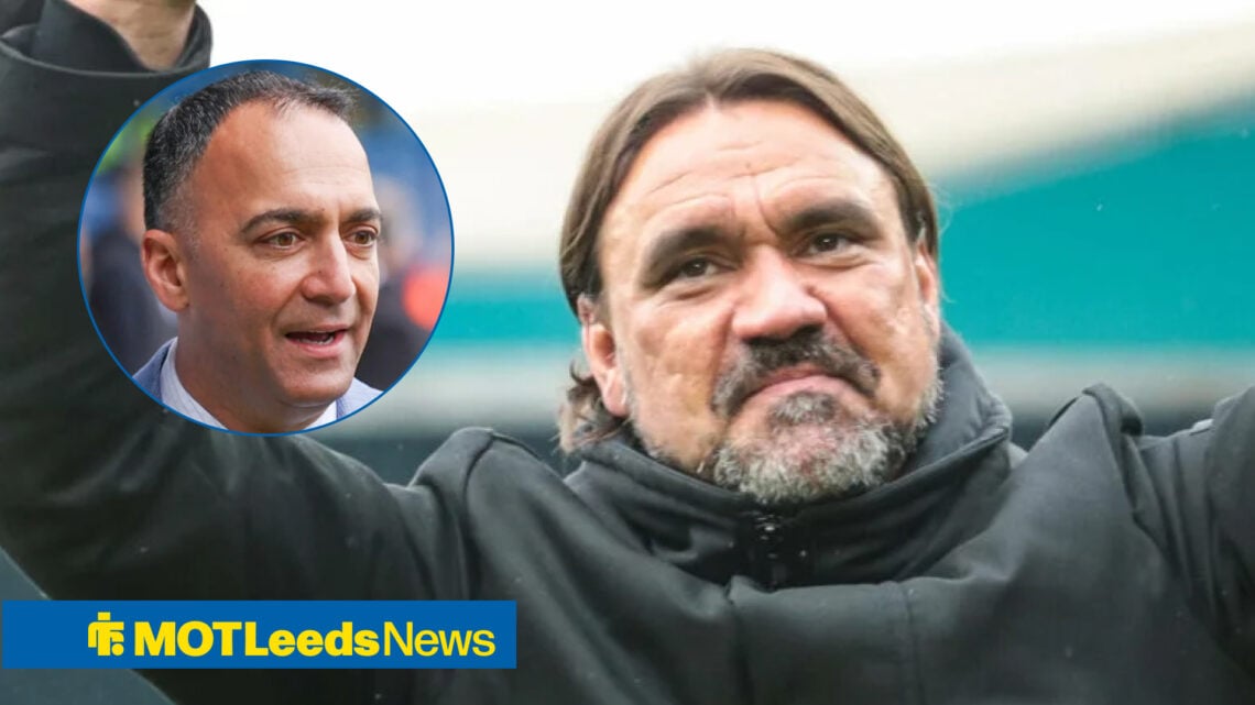 Leeds United manager Daniel Farke and Paraag Marathe