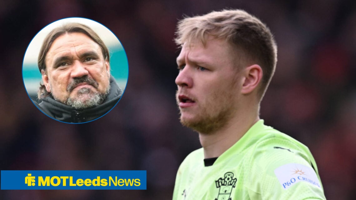 Leeds United manager Daniel Farke and Southampton shot-stopper Aaron Ramsdale