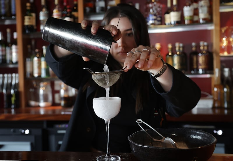 Cocktails at Rattlebag in Belfast.
PICTURE COLM LENAGHAN