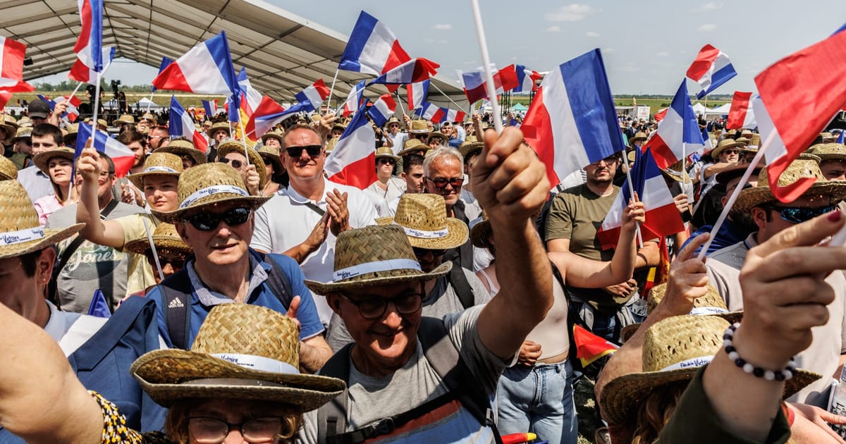 Beer-soaked nationalist rally in rural France turns into Marine Le Pen love-fest – POLITICO