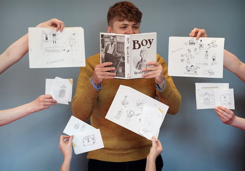 The collection of Roald Dahl sketches fetched almost £24,000