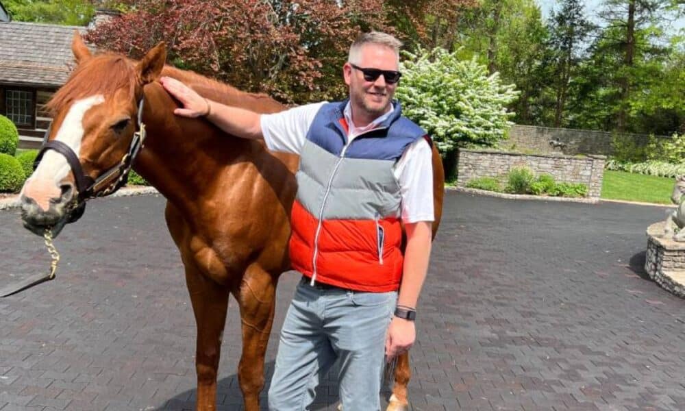 Michael Wallace com cavalo