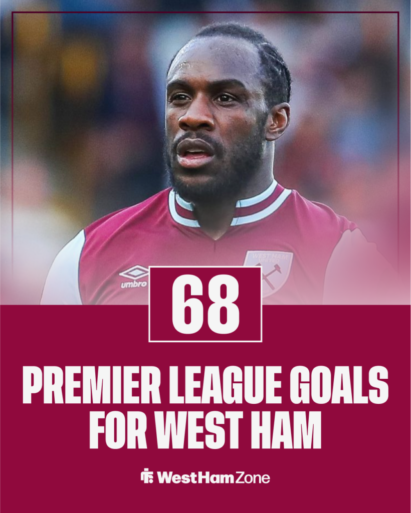 Michail Antonio is West Ham's record Premier League goalscorer