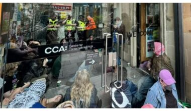 Pro-Palestine activists storm Glasgow building & hold 'sit-in'