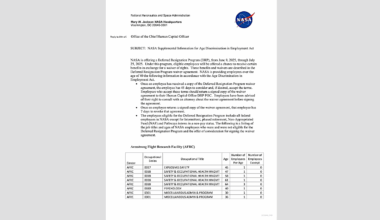 NASA Supplemental Information for Age Discrimination in Employment Act