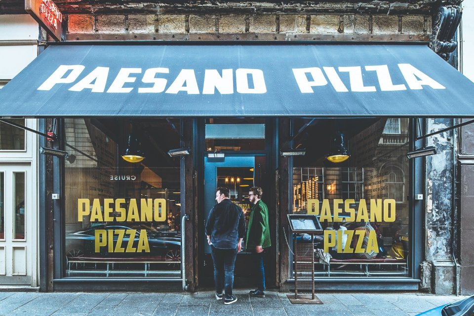 Paesano Pizza on Miller Street, Glasgow