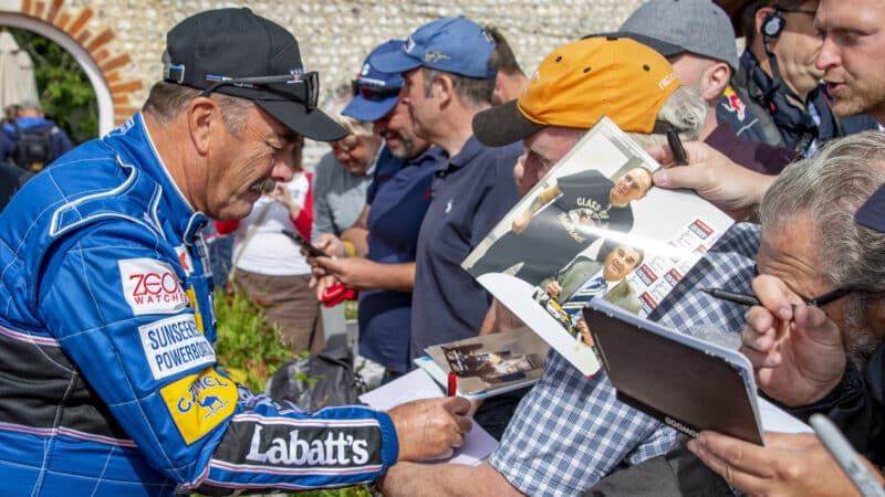 Nigel Mansell at the 2022 Festival of Speed