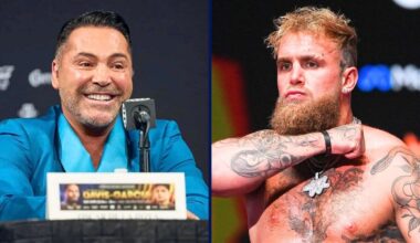 Oscar De La Hoya Sums Up Jake Paul’s Chances Of Winning A World Title In Just 3 Words