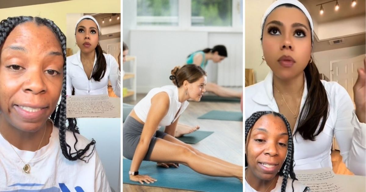 Woman talking about pilates influencers