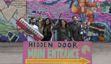 Getting ready for Hidden Door - opening night!