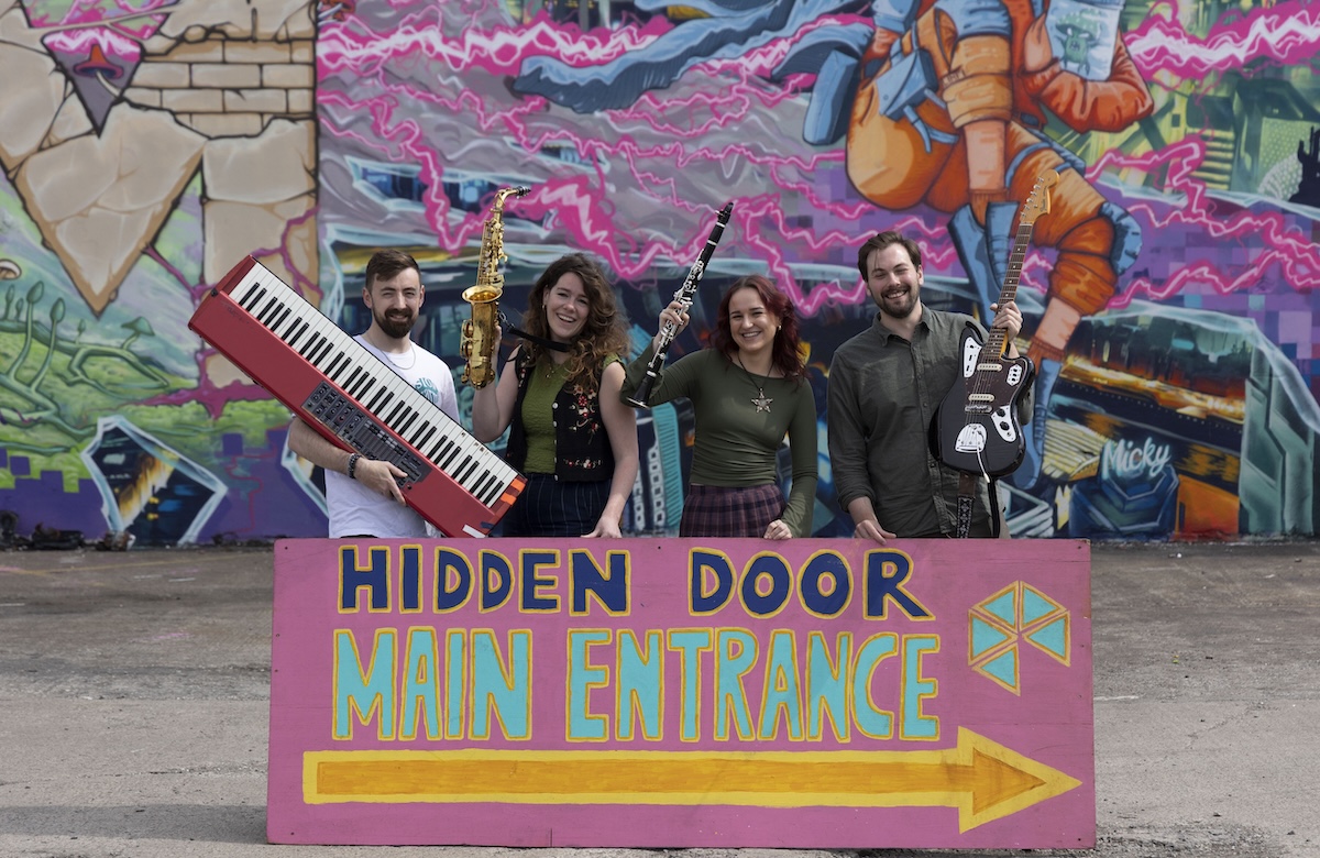 Getting ready for Hidden Door - opening night!