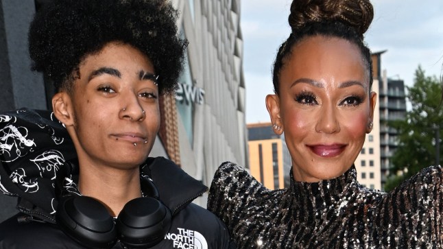 Composite image of Angel Brown and mum Mel B