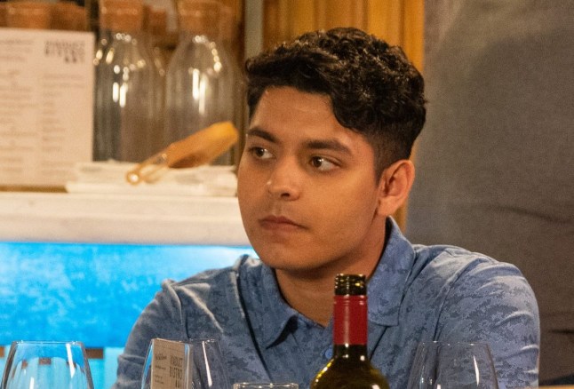 Aadi in the Bistro in Corrie