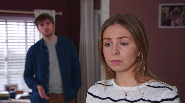 FROM ITV STRICT EMBARGO - No Use Before Tuesday 23rd April 2024 Emmerdale - 9985 Friday 3rd May 2024 Belle Dingle [EDEN TAYLOR DRAPER] takes a pregnancy test but it is negative she is relieved but Tom King [JAMES CHASE] is disappointed. Picture contact - David.crook@itv.com This photograph is (C) ITV and can only be reproduced for editorial purposes directly in connection with the programme or event mentioned above, or ITV plc. This photograph must not be manipulated [excluding basic cropping] in a manner which alters the visual appearance of the person photographed deemed detrimental or inappropriate by ITV plc Picture Desk. This photograph must not be syndicated to any other company, publication or website, or permanently archived, without the express written permission of ITV Picture Desk. Full Terms and conditions are available on the website www.itv.com/presscentre/itvpictures/terms