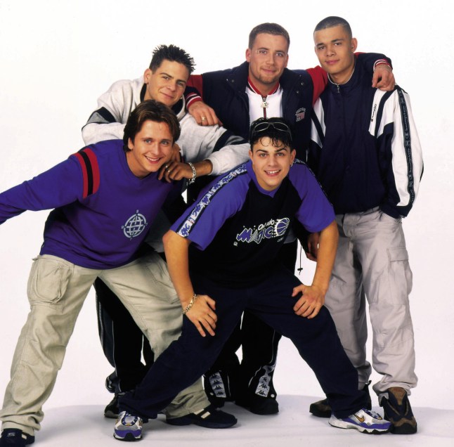 Five members Abs Breen, Scott Robinson, Ritchie Neville, Jason Brown, Sean Conlon in the 90s