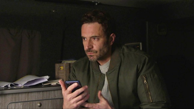 FROM ITV STRICT EMBARGO - No Use Before Tuesday 22nd April 2025 Emmerdale - Ep 10278 Monday 28th April 2025 Listening to the voicemail Cain left for Nate later, John Sugden [OLIVER FARNWORTH] panics when Nate???s phone gets another call and accidentally answers it. Eventually deciding to end the call, John throws the phone, unable to cope with his own web of lies. Picture contact - David.crook@itv.com This photograph is (C) ITV and can only be reproduced for editorial purposes directly in connection with the programme or event mentioned above, or ITV plc. This photograph must not be manipulated [excluding basic cropping] in a manner which alters the visual appearance of the person photographed deemed detrimental or inappropriate by ITV plc Picture Desk. This photograph must not be syndicated to any other company, publication or website, or permanently archived, without the express written permission of ITV Picture Desk. Full Terms and conditions are available on the website www.itv.com/presscentre/itvpictures/terms
