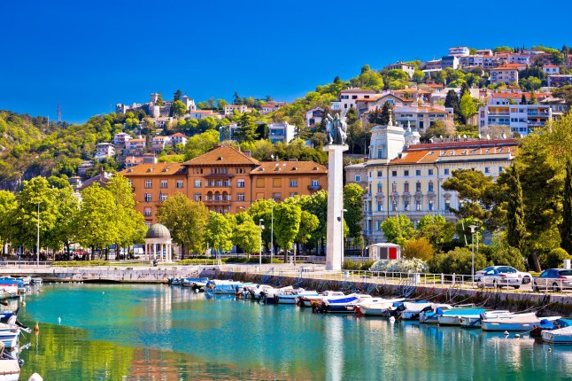 A view of the water in Rijeka, Croatia.