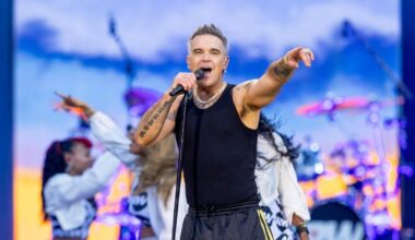 Iconic band reunite on stage after 25 years during Robbie Williams gig