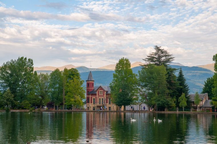 Puigcerda Lake is an artificial pond located in the northwestern part of the municipality of Puigcerd?? Vall de Ribes Spain A Stroll in the Pyrenees Inntravel Image via Hugh - Julia Spence PRjuliaspence.pr@gmail.com