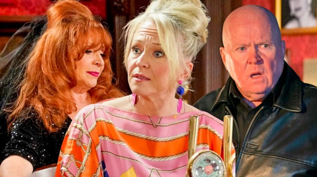 Linda, Elaine and Phil in EastEnders
