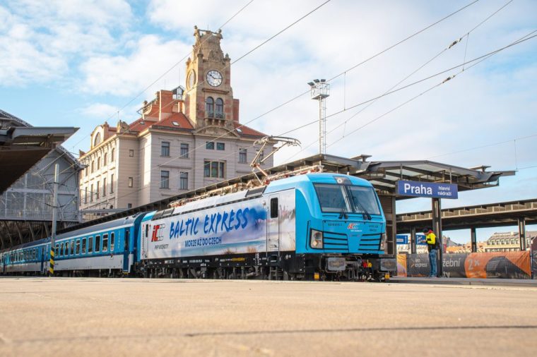 The Baltic Express leaves Prague station (Photo: Supplied)