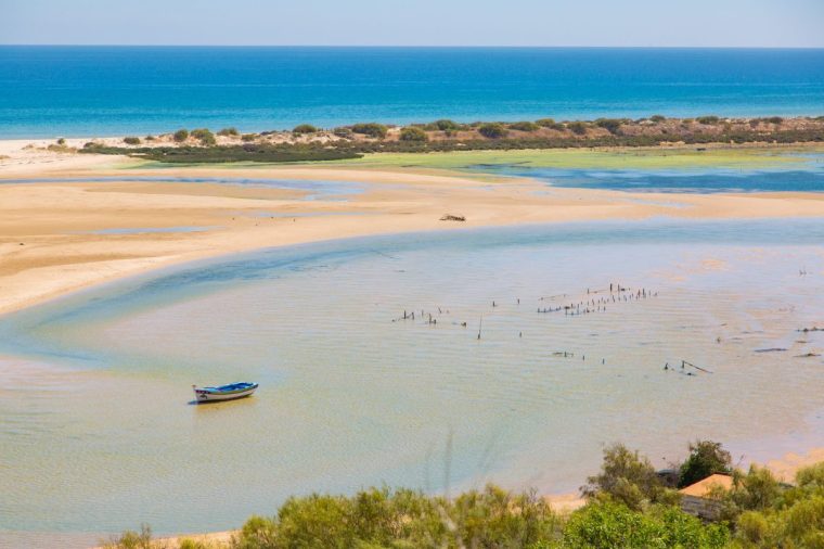 The Ria Formosa lagoon at low tide (Photo: Sparks Photography/Getty Images)