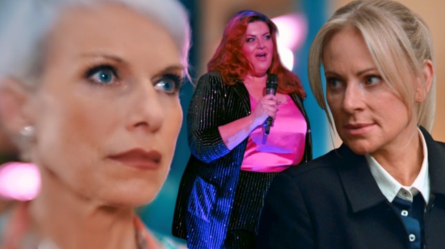 Debbie, Glenda and DS Lisa Swain in Coronation Street