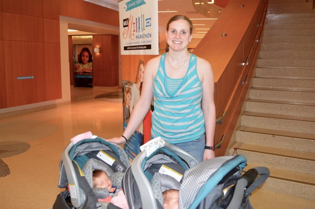 Jeanna Giese had twins in 2016 (Picture: @childrenswi)