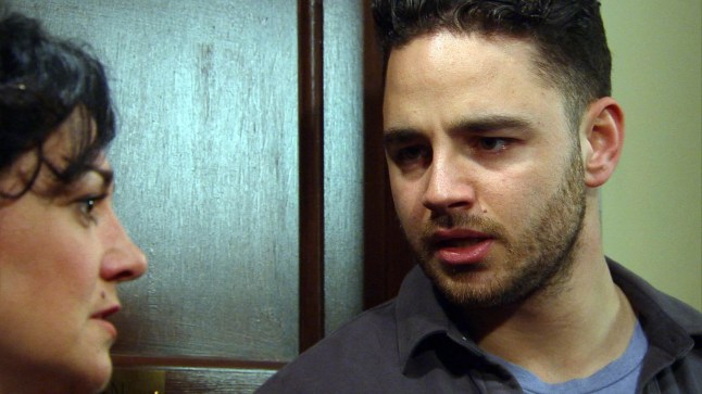 Editorial use only Mandatory Credit: Photo by REX/Shutterstock (4938339xx) Adam Barton [ADAM THOMAS] admits to Moira Barton [NATALIE J ROBB] he had a thing with Vanessa. Could Adam be the father of Vanessa's baby? 'Emmerdale' TV Programme. - 2015 Episode 7193