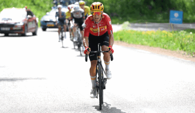 PLATEAU DU MONT-CENIS, FRANCE - JUNE 15: Tobias Halland Johannessen of Norway and Team Uno-X Mobility competes in the chase group during the 77th Criterium du Dauphine 2025, Stage 8 a 133.3km stage from Val-d'Arc to Plateau du Mont-Cenis 2095m / #UCIWT / on June 15, 2025 in Plateau du Mont-Cenis, France. (Photo by Dario Belingheri/Getty Images)
