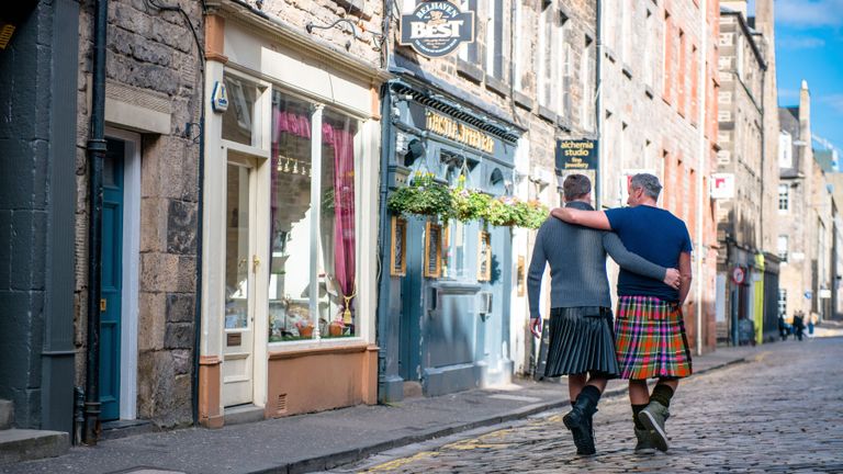Scotland hosts LGBTQ+ events in Edinburgh and Glasgow.