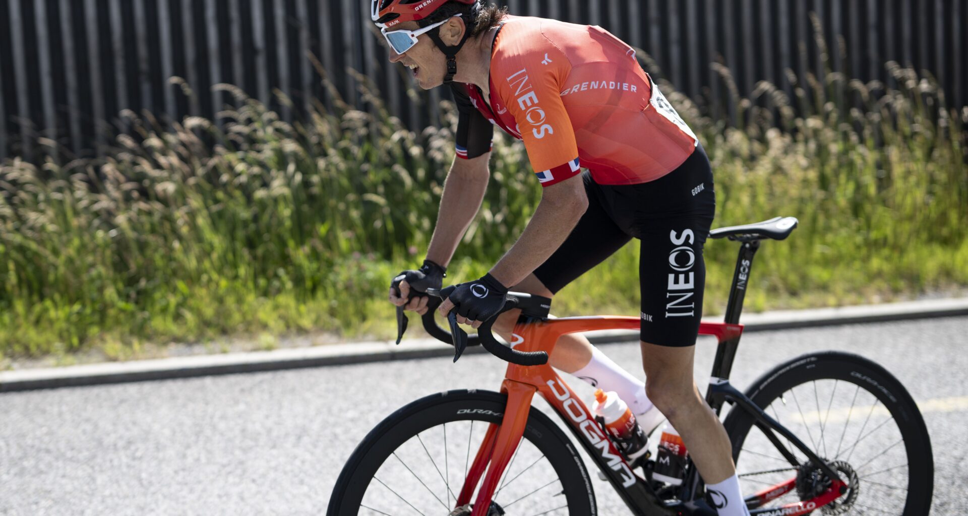 Tour de Suisse - Stage 3, Heiden, Switzerland - 17 Jun 2025 Britiish rider Geraint Thomas of INEOS Grenadiers in action during the third stage of the Tour de Suisse cycling race over 195.6km from Aarau to Heiden, Switzerland, 17 June 2025.