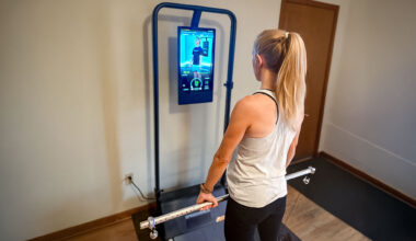 Amanda Caswell using the Speediance