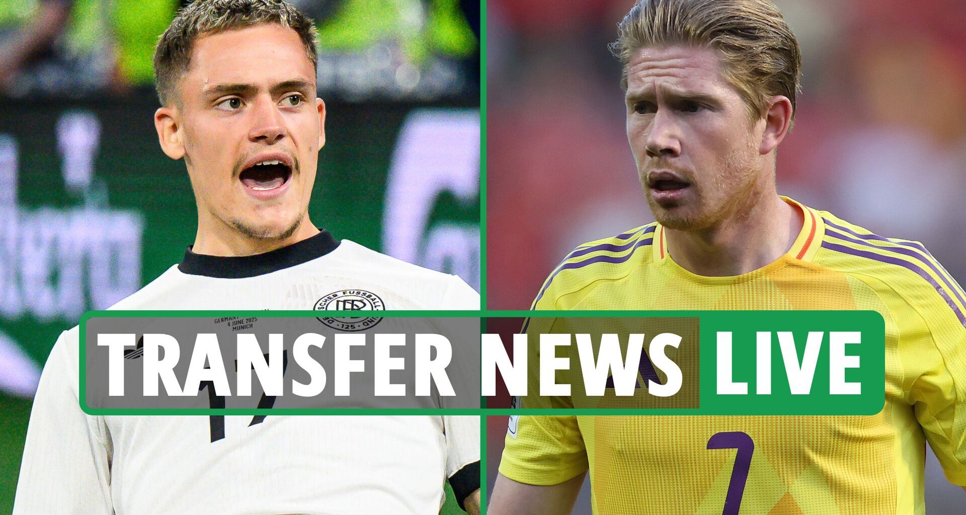Transfer news LIVE: Wirtz set for Liverpool MEDICAL, City ANNOUNCE Reijnders, De Bruyne on verge of joining next club