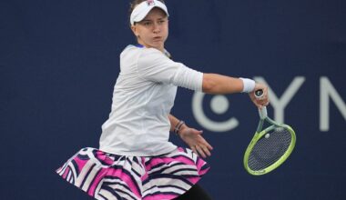 Barbora Krejcikova in action ahead of the WTA Eastbourne International.