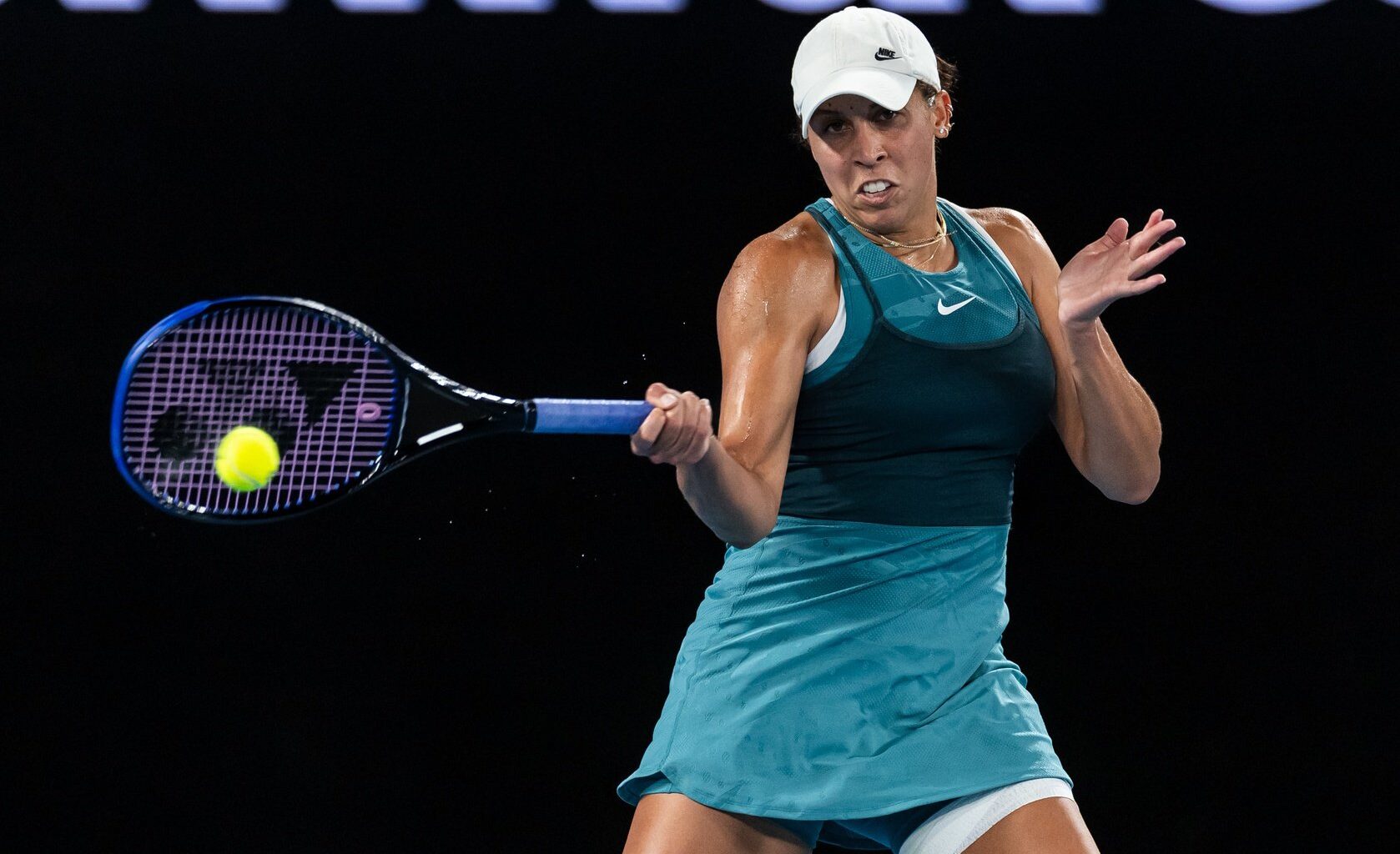 Madison Keys in action at the Australian Open.