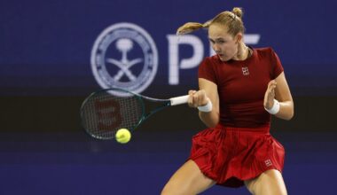Mirra Andreeva in action ahead of WTA Rome.