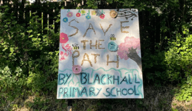 Scots council blasted after tearing down schoolkids' banners protesting bike path closure