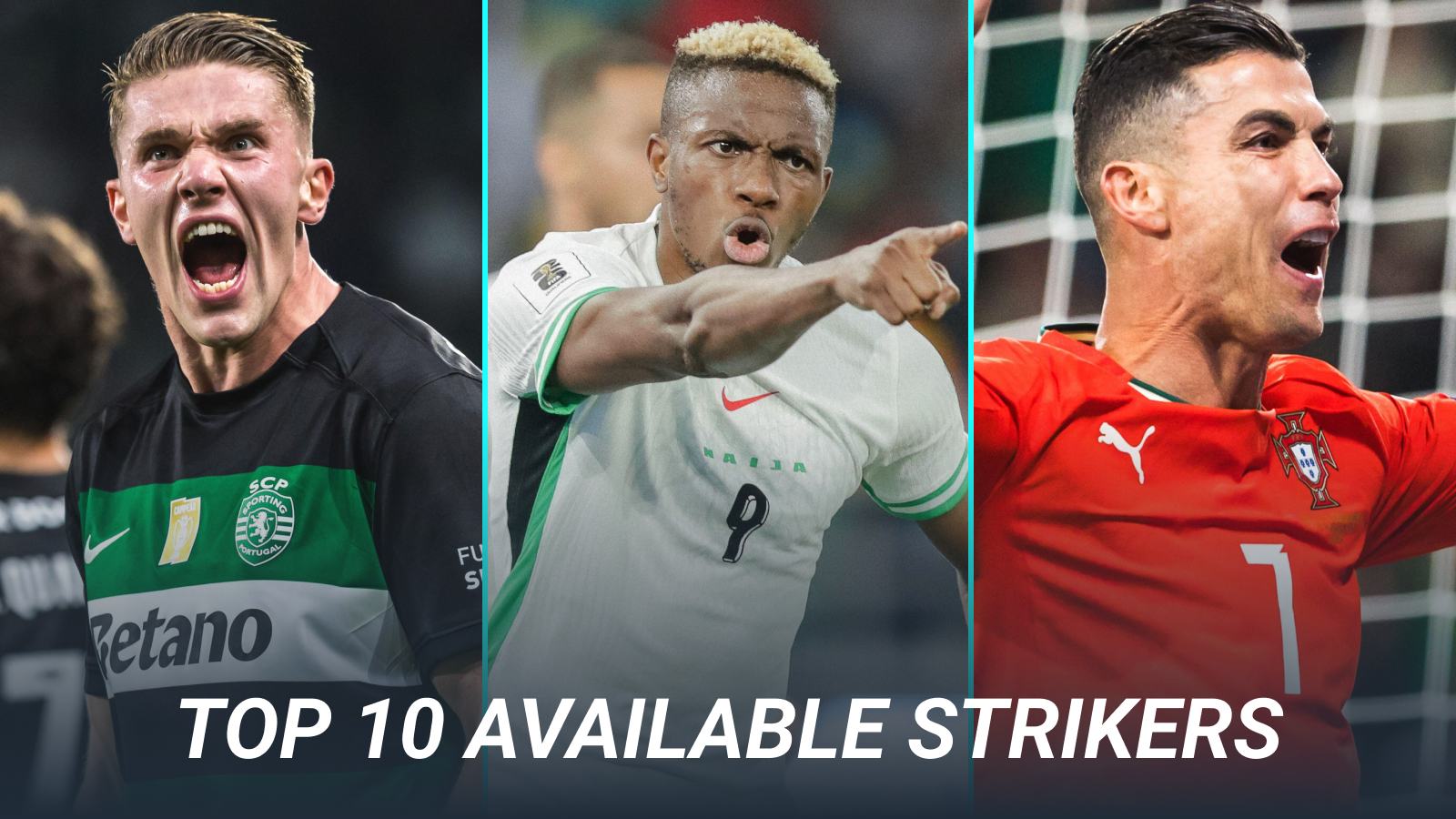 Top 10 available strikers Arsenal, Liverpool, Man Utd should sign