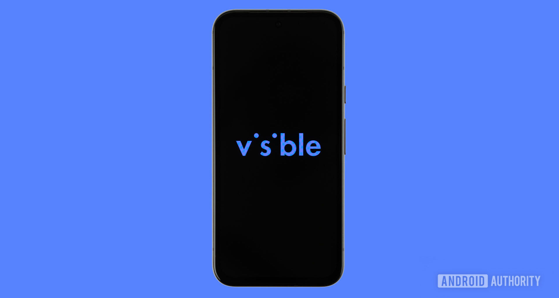 Visible logo on smartphone with colored background stock photo