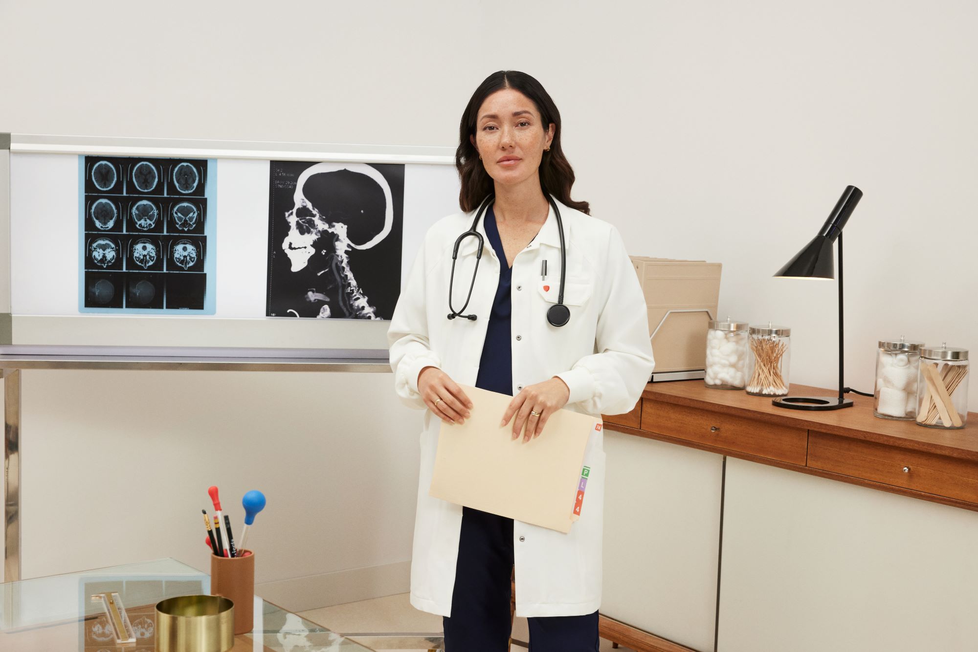 A woman healthcare professional in the workplace