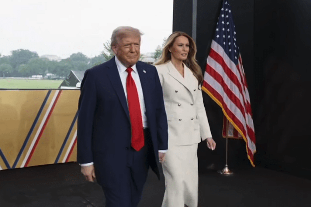 “USA!” Trump, Vance and Hegseth kick off military parade with cannons and National Anthem (Video)