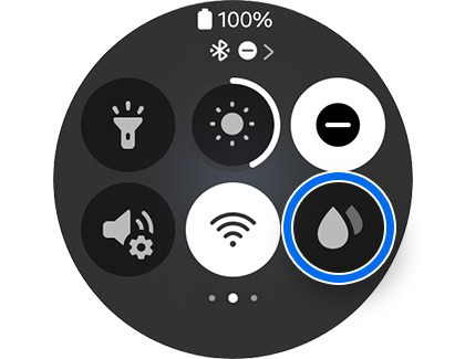 Water Lock shortcut on Samsung Galaxy Watch