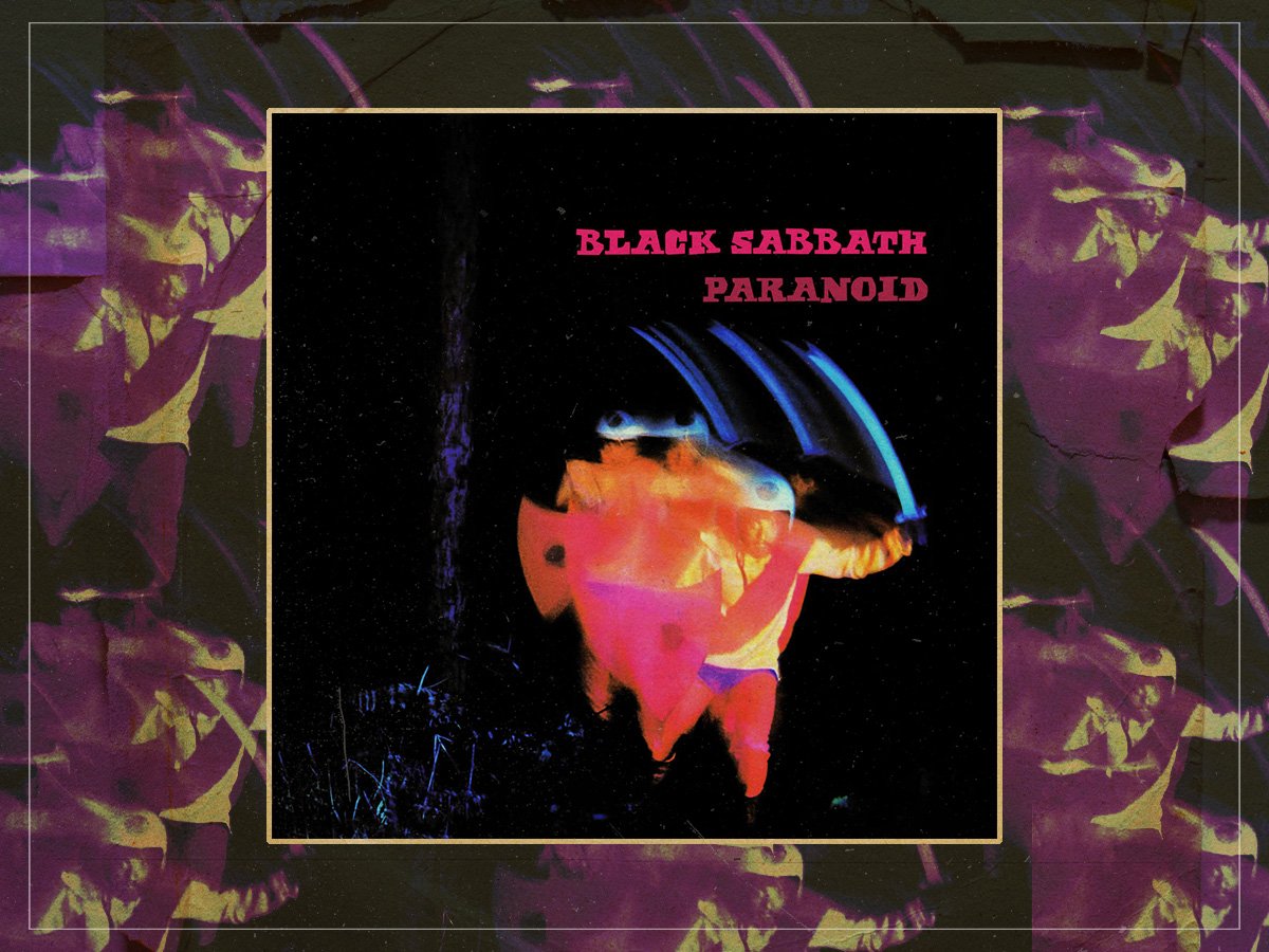 Who is on the cover of Black Sabbath's 'Paranoid'?